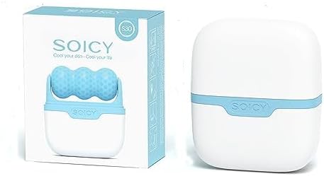 ONLYSKY BEAUTY Blue Ice Face Massager - Cold Massage for Body, Eyes, Face Skin Care - Cooling Roller Tool