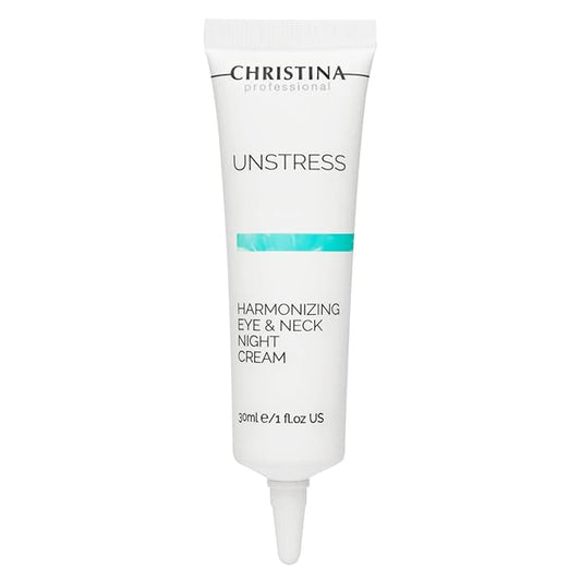 '-CHRISTINA- Unstress Harmonizing Eye & Neck Night Cream with Retinol | Overnight Skin Repair for All Skin Types | Eye Cream Revitalizes, Nourishes, and Hydrates your Skin 1 fl. oz (30 ml)