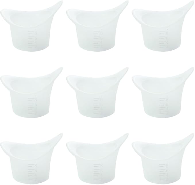 10 Pcs Silicone Eye Wash Cups Eye Cleaning Cups Eye Care Cups Eye Cleaner Cups Eye Cleansing Cups Eye Bath Cups Eye Flushing Cups with Calibration
