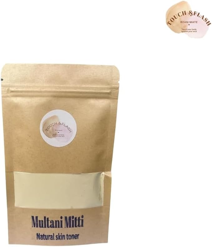Multani Mitti Natural Skin Toner Earth Clay 100% Pure Bentonite Clay Cleanse The Skin | Helps Removing Dead Skin Cells | Supports Blood Circulation (Pack of 2)