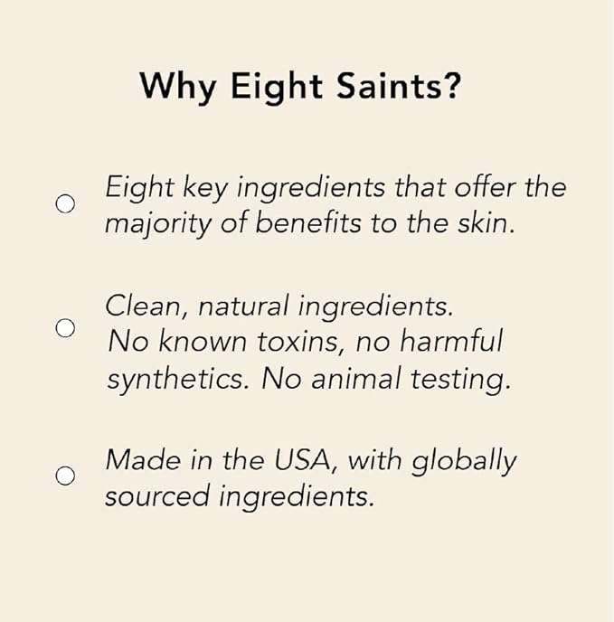 Eight Saints Firm Intentions Anti Aging Neck Cream, Natural & Organic, For Firming Skin and Reducing Wrinkles, 2 Ounces
