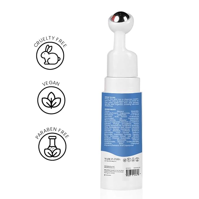 Radiant Gaze Under Eye Cream | Reduces Dark Circles, Puffiness & Fine Lines | Hydrating Vitamin C & Caffeine Formula | Soothes & Brightens Delicate Under Eye Skin | 1 oz