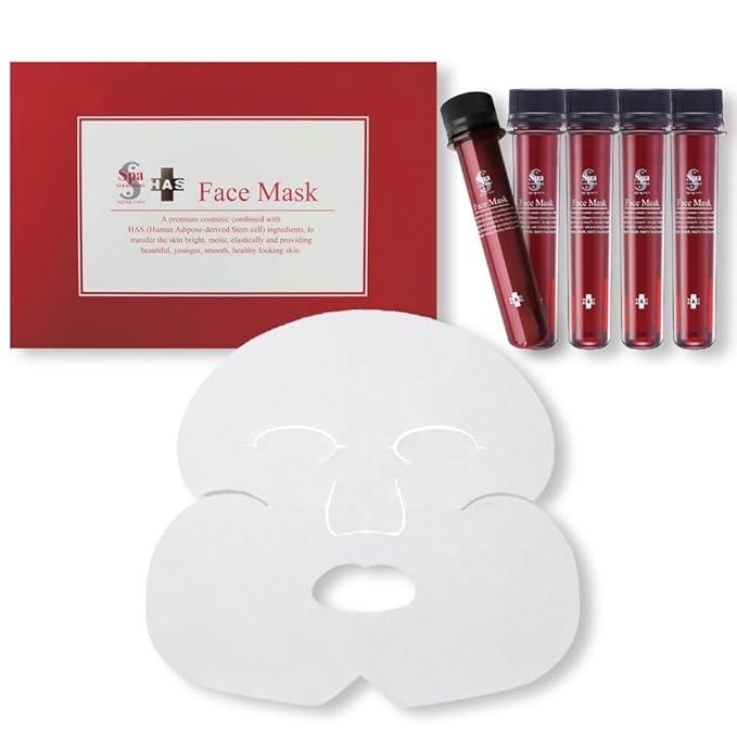 Spa Treatment HAS Face Masks (5 pieces): For Aging Skin, Intense Hydration, Reduces Fine Lines& Wrinkles. Great for All Skin Type: Luxurious Moisturizing Face Masks from Japan