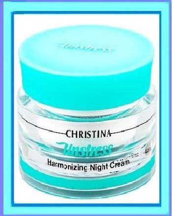 '-CHRISTINA- Unstress Harmonizing Night Cream with Hyaluronic Acid and Retinol | Rejuvenate, Nourish, and Moisturize your Skin | Night Face Cream for Normal and Dry Skin 50ml