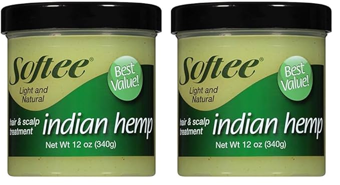 Softee Hair & Scalp Treatment - Indian Hemp 12 oz. (Pack of 2)
