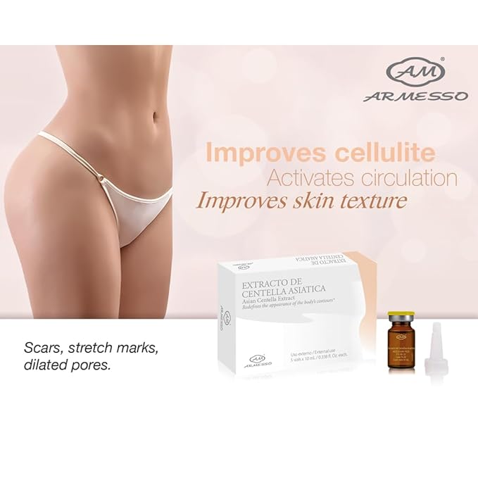 AM ARMESSO | Asian Centella – Skin Repair & Circulation Support Serum | With 2% Asian Centella Extract | For Professional Cosmetic Use Only | 5 x 10mL Vials