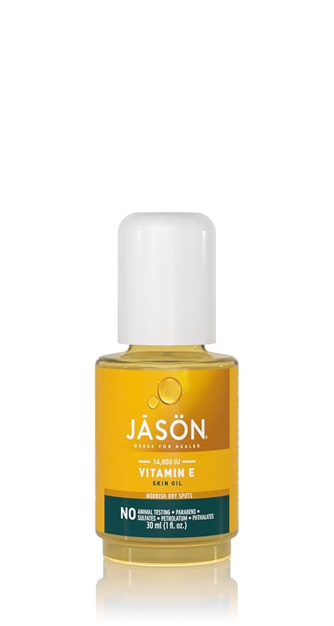 JASON Vitamin E 14,000 IU Moisturizing Oil , For Nourishing Dry Spots, 1 Fluid Ounces