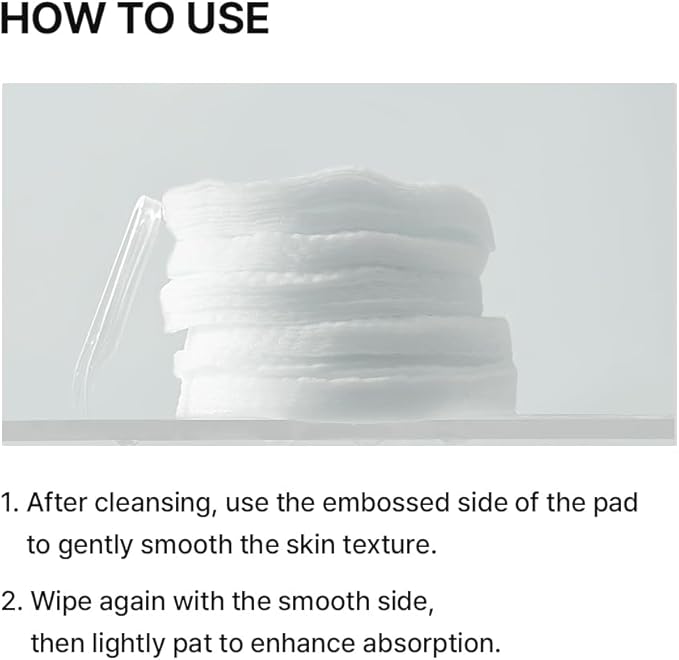 Needly Daily Toner Pad, Exfoliating Facial Pads with BHA & PHA, Deep Hydration, Pore Minimizer for Face, Centella, Tea Tree, High Volume Essence, Extra Large Cotton Pad, Korean Skin Care (60 Pads)