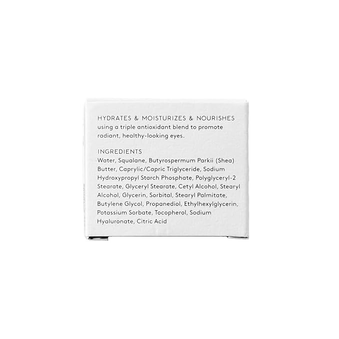 Naked & Thriving Glow Triple Boost Eye Cream | Hyaluronic Acid & Squalane | Hydrate, Moisturize & Nourish | Vegan, & Naturally-Derived | Highly-Concentrated Antioxidant Blend (15mL)