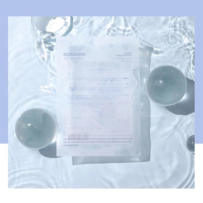 mixsoon Bifida Sheet Mask Pack Face Moisturizer Sheets Korean Glass Skin Care 1Pack (5ea)