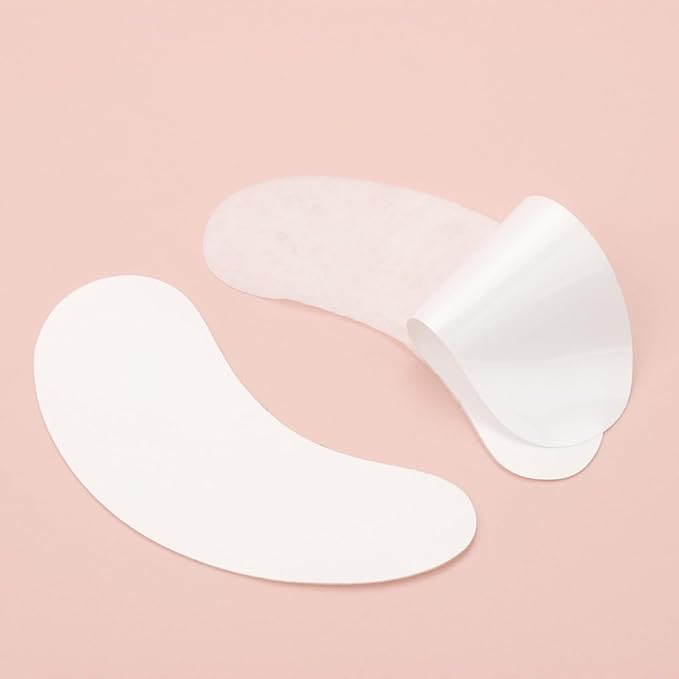100 Pairs Hydrogel Under Eye Gel Patches Lint Free Eye Lash Pads Eyelash Extension Tool Mask Eyepads (#2-Pink)