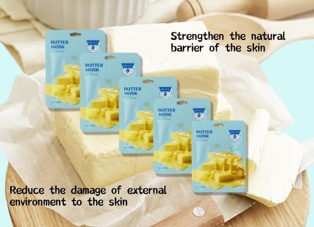 10-Piece Butter Moisturizing & Nourishing Mask Set - Essential Skincare for Men and Women (COLOR-5)