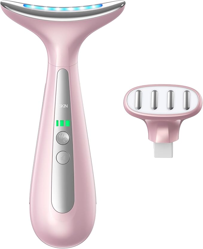 Facial and Neck Massager for Face, Neck & Eye - Skin Lifting & Firming - Wrinkle & Dark Circle Reducer - at Home Skin Care Face Sculpting Tool and Neck Massager