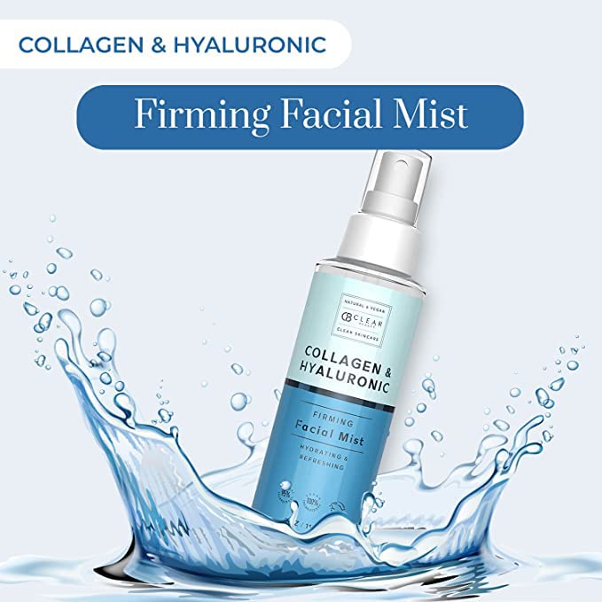Hyaluronic Acid & Collagen Face Mist - Dermatologist Tested, Moisturizes & Tones Skin, Anti-Aging, Natural Ingredients, Cruelty-Free Korean Skin Care - All Skin Types - 4 OZ (2 Pack)