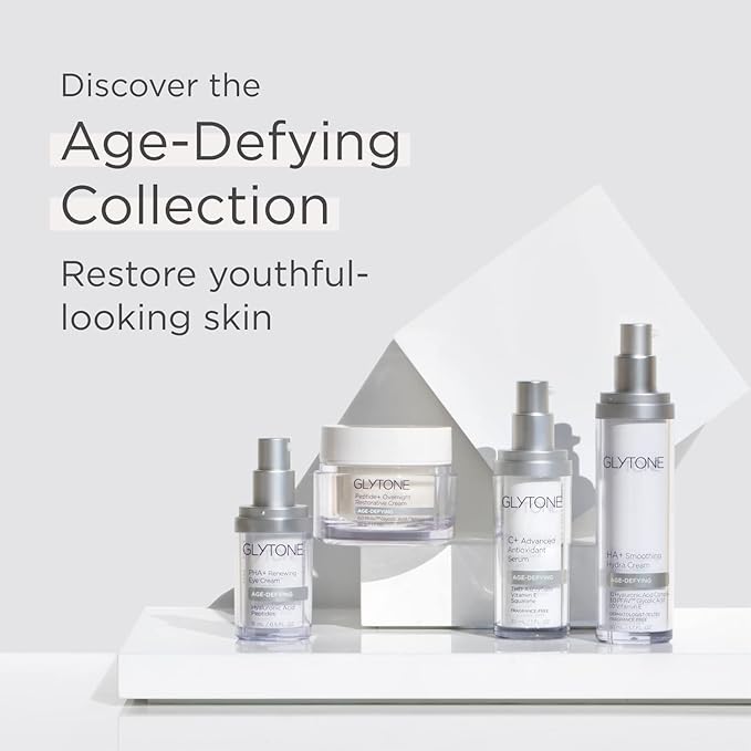 Glytone Age-Defying Peptide+ Overnight Restorative Cream - Dermatologist-Tested, Paraben-Free & Fragrance-Free - 1.7 fl. oz.