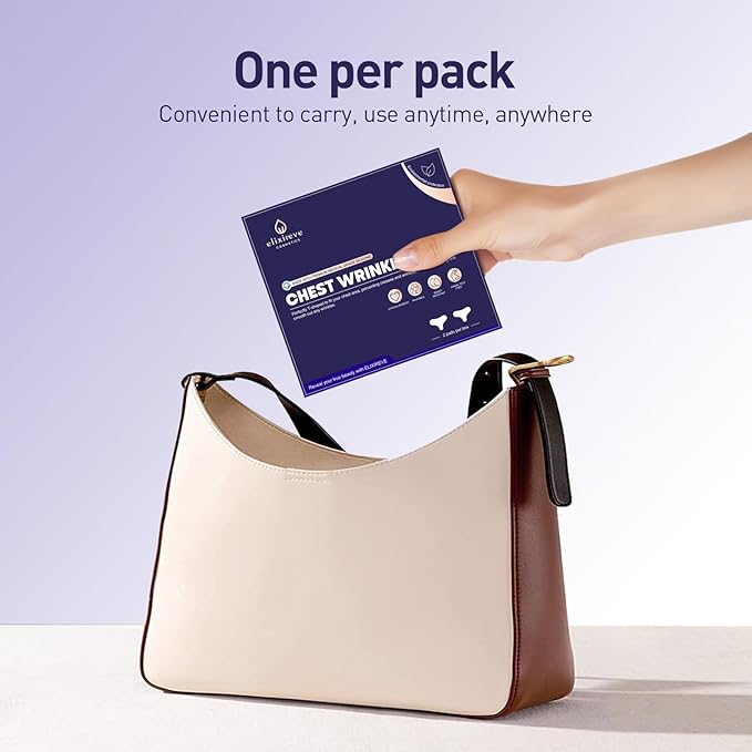 Silicone Chest Wrinkle Patches Reusable, Chest Pads for wrinkles Overnight, Safe Anti Wrinkle, Wrinkle Reducing Patche, 2 Patches