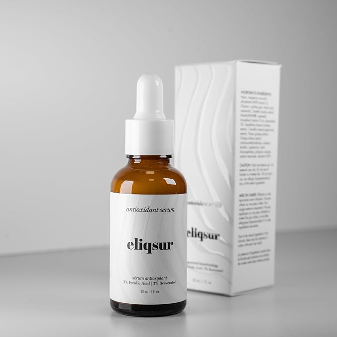 Antioxidant Serum - with Ferulic Acid, Resveratrol & Aspalathus Linearis - Vitamin C for Face - Brighten Complexions & Protect Skin's Surface