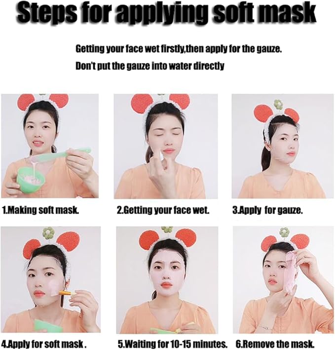 100 Sheets Gauze Mask Large Precut Gauze Face Masks Soft Gauze Face Pads White Net Face Gauze Mask Natural Spa Gauze Facial Mask Facial Skin Paper Sheet Gauze for Spa Beauty Salon