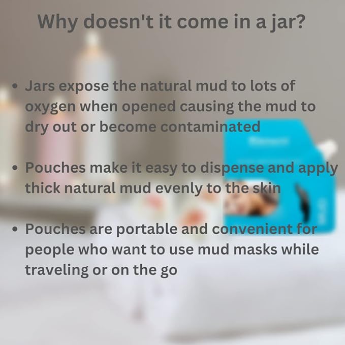 Dead Sea Mud Mask For Body - Spa Quality Pore Reducer for Acne, Blackheads, and Oily Body Skin - All Natural Anti Aging Skincare for Men & Women - Best Body Cleansing Clay Mask - 8.8fl oz