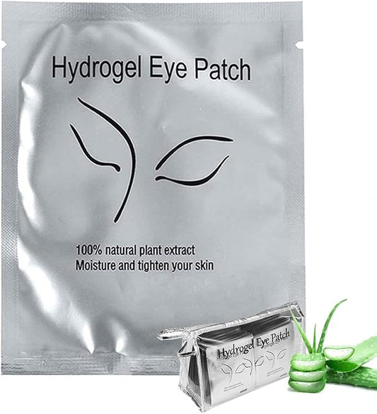 100 Pairs Eyelash Extension Gel Patches Kit, Lint Free Under Hydrogel Eye Mask Pads Beauty Tool for Lash Extensions