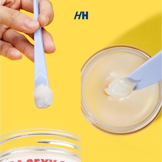 Handmade Heroes Lip Scrub, Reusable Lip Exfoliator - Gentle Exfoliant, Use with Sugar Lip Polish and Lip Exfoliator Scrubber for Chapped and Dry Lips 2pc