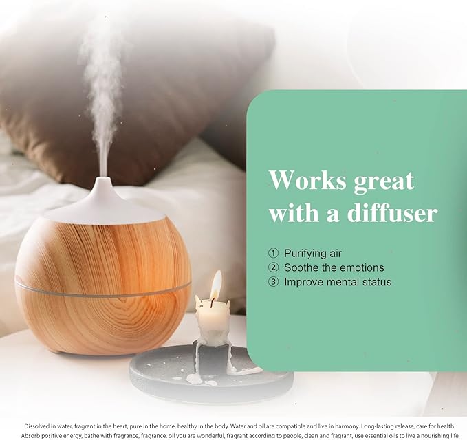 0.33FL.OZ Cedarwood Essential Oil, Pure Aromatherapy Essential Oils for Diffuser, Humidifier, Scented Oils for Soap, Candle, Bath Bombs Making (10ML)