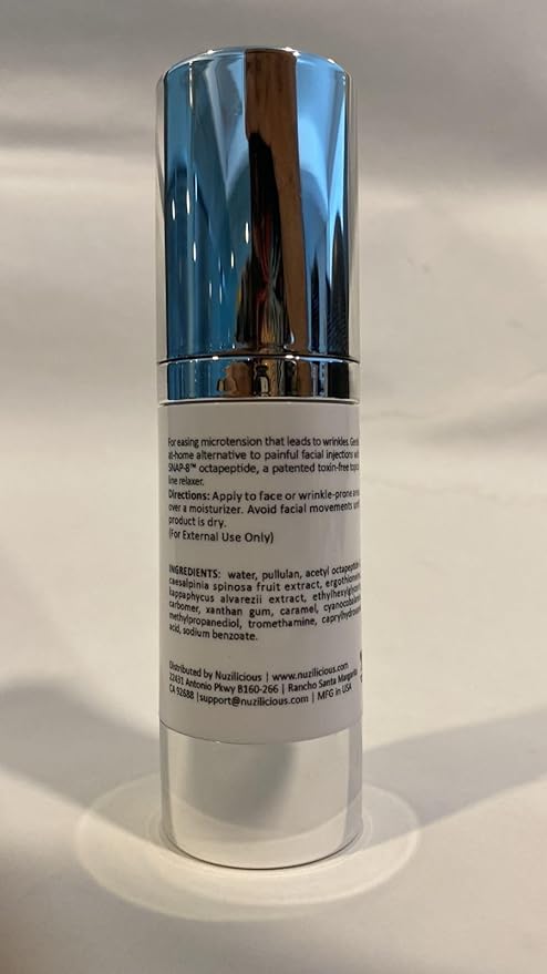 Professional Grade Expression Lines Serum – Toxin-Free Vegan & Cruelty-Free Anti-Wrinkle Relaxer for Face with Octapeptide & Antioxidants, Reduce Wrinkles, (1 oz)