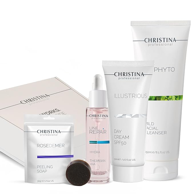 '-CHRISTINA- Christmas Gift Box #6 | Cleanser Serum Peeling Soap Day Cream SPF50