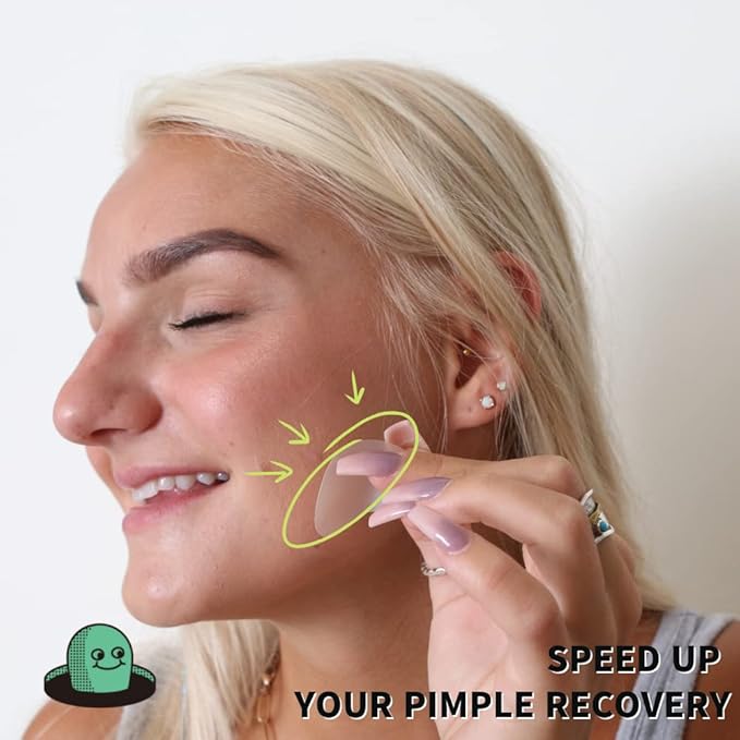 lattcare Blemish Spot Care Patches | Hydrocolloid Acne Patches | Large Spot Cover Treatment for Blemishes and Zit | Vegan, Cruelty Free Patches | Large , Long Two Sizes 39mm & 27mm (12 Count)