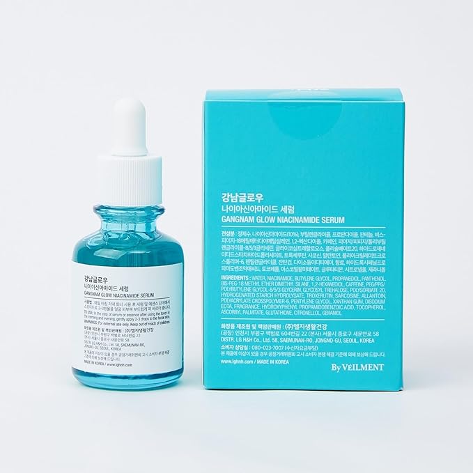 Niacinamide B3 Serum | Korean Pore Minimizer Glutathione Serum for face | Vitamin B3 & Multi Peptide Serum for Face | Glow Serum for Dark Spots | Glass Skin Korean Skincare - 1.01 fl oz (30ml)