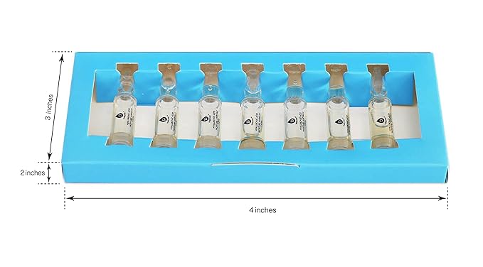 100% Hyaluronic Acid And Natural Moisturizing Serum Ampoule Set,Anti Aging Anti Wrinkle, 7 Day Treatment For All Skin Types