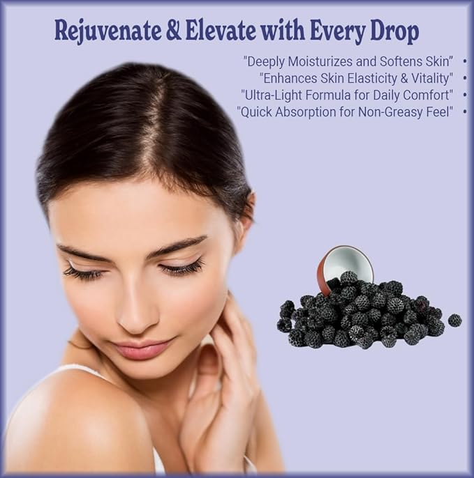 Natural Born Oils Black Raspberry Seed Oil, 16oz, Organic, Cold-Pressed, High in Ellagic Acid, Skin Moisturizer, Hair Health