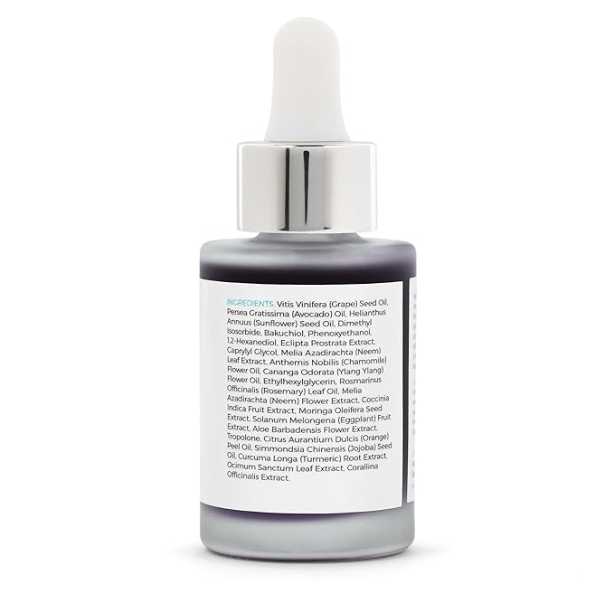 Luxe Drops Nighttime Facial Oil for Dry Skin with Bakuchiol Retinol Alternative, Face Oil for Women Anti Aging, Lightweight, Moisturizing Face Care for Dry Skin