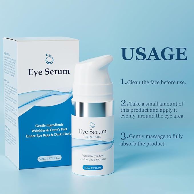 Under Eye Bags and Wrinkles, Wrinkle Filler, Eye Cream Visibly Reduces for Bags Under Eyes Bags Dark Circles Treatment