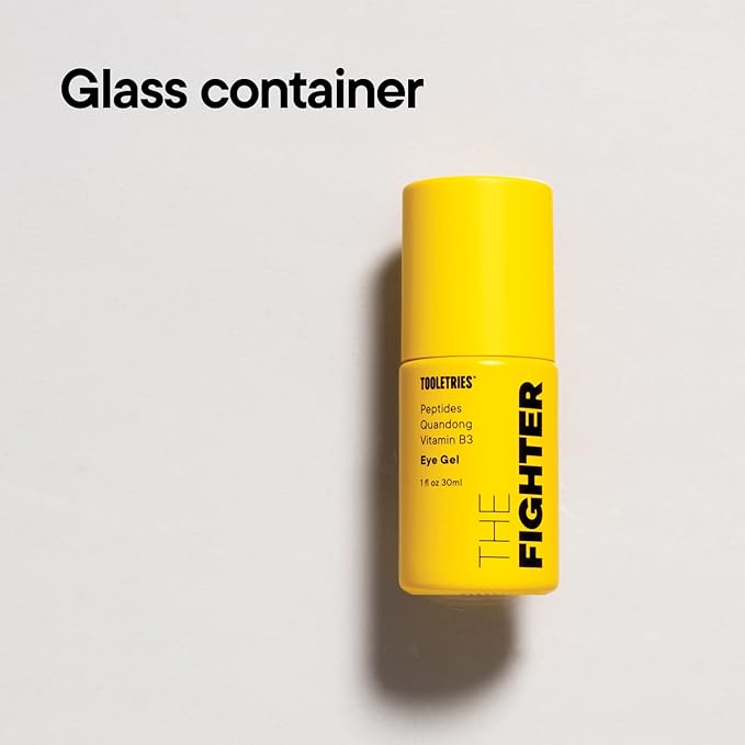 TOOLETRIES The Fighter - Eye Gel for Men - Anti-Aging & Antioxidant Formula for Firm & Hydrated Skin - Reduces Lines, Wrinkles, Redness, & Dark Circles - Made In Australia - 1fl oz