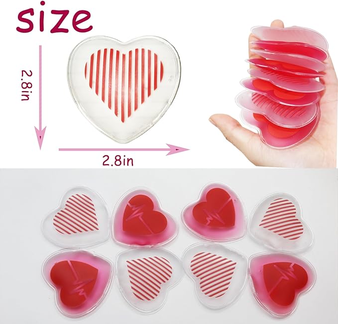 Eye Ice Pack, Gel Eye Ice Pack, Reusable Cold Compress for Migraine, Flexible Cooling Gel Pads for Eyes, Headaches and Post-Surgery Recovery, Cooling Eye Mask Cold and Hot Treatment Eye Strain(8pack)