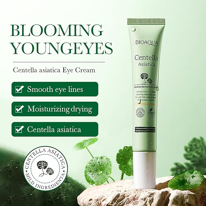 BIOAQUA Centella Asiatica Nourish Repair Eye Cream Soothing Oil Control Anti-Acne 20g / 0.7oz