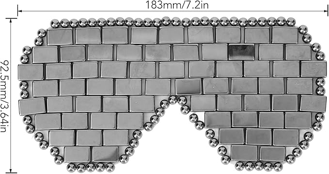 Terahertz Stone Eye Cover - Hot & Cold, Promotes Circulation, Comfortable Wearing, Portable Design - and for Facial Tension Relief