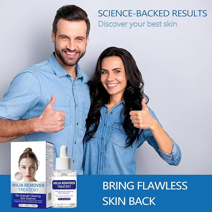 Milia Remover Treatment Serum, Milia Remover for Eyes & Face,Deep Clear to Get Glow Skin 0.85 oz