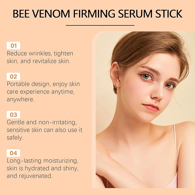 Bee Venom Firming Serum Stick - Advanced Anti-Wrinkle Lifting Cream,Deep Hydration,Restores Skin Elasticity,Suitable for All Skin Types (2)
