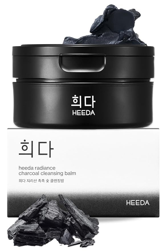 Charcoal Cleansing Balm, All in One Nourishing, Hydrating Makeup Melting Remover for Dry & Sensitive Skin, Korean Beauty Face Wash Cleanser 3.38 fl.oz