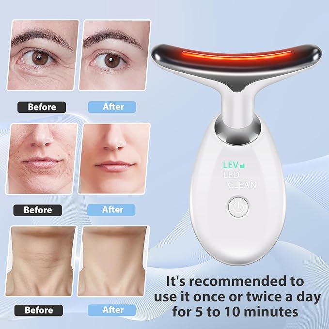 3 in 1 Face š²cuIpting Tool, 7 Color Mode, Facial Massager for Face and Neck, at-Home Facial Beauty Dešice for Skin Care, Face š²cuIpting Wand