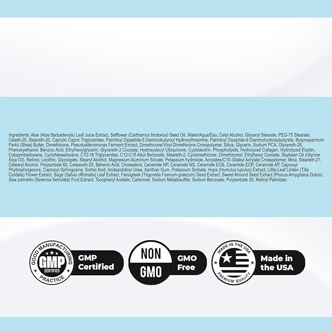 OceanSkin – Marine-Based Hydrating Face Cream with Pseudoalteromonas Ferment Extract – Lightweight & Nourishing – Non-GMO, GMP Certified, Made in USA, 1 Month Supply