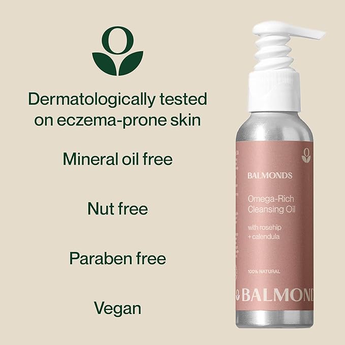 Balmonds Omega-Rich Cleansing Oil, Essential Oil Free, Gentle Face Cleanser