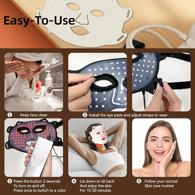 LED light therapy mask FM-01, Mask