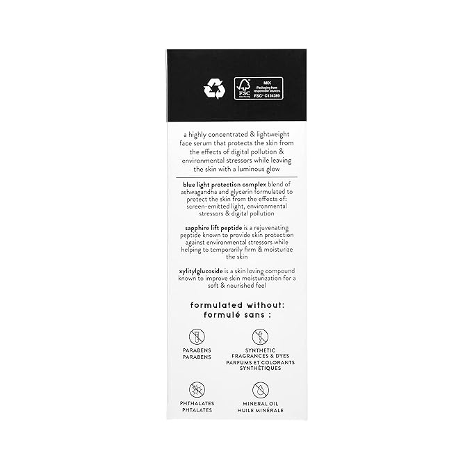 Cleen Beauty Blue Light Defense Serum | Facial Serum with Blue Light Protection Complex | Face Serum for Women | Serum for Face - Paraben Free | Skincare Products for Face | Hydrating Serum | 1 Fl Oz