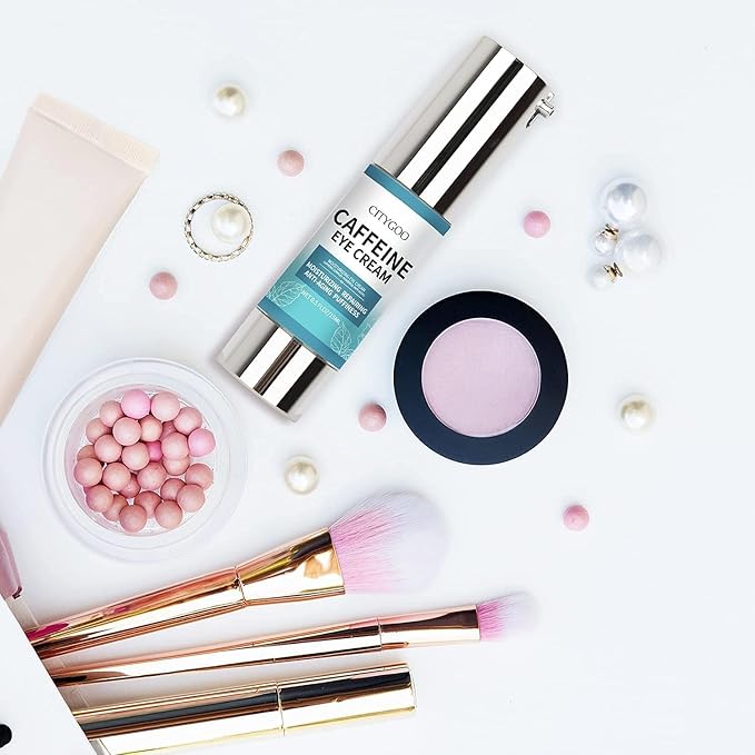 CITYGOO Caffeine Eye Cream for Puffiness: Eye Cream Reduce Dark Circles Wrinkles Fine Lines - Anti Aging Eye Cream