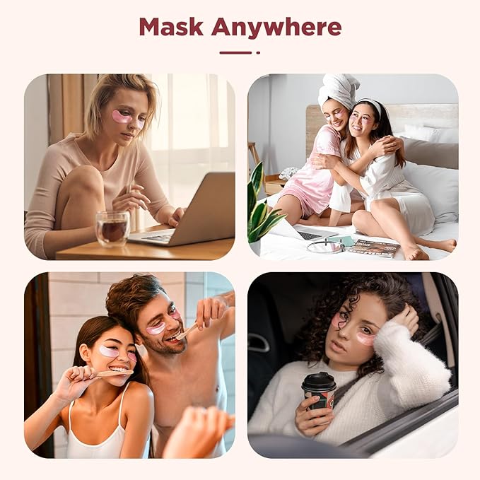 Under Eye Patches (20 Pairs), pink Hyaluronic Acid Eye Patches For Puffy Eyes, Dark Circles, Puffiness, Refresh,Revitalizing, Wrinkles, Anti Aging & Face Moisturizer For Women and Men.