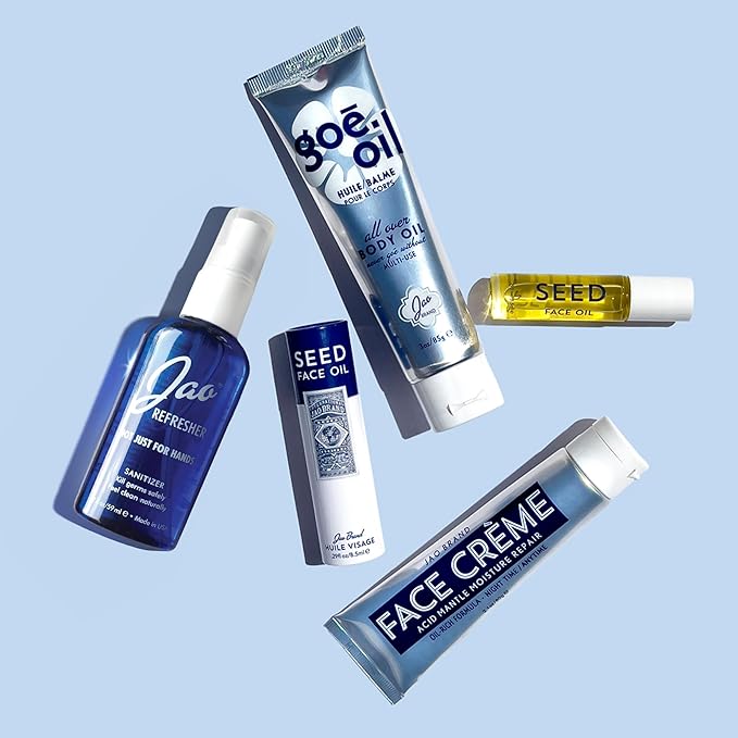 Jao Brand Seed Face Oil | Hydrating Serum For Plump, Smooth Skin | Lightweight Moisturizer | Facial Oil For All Skin Types | Restores Elasticity | No Parabens, No Fillers | 0.29 fl. oz.