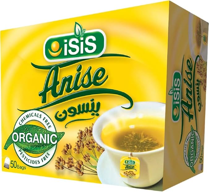 100% Organic Isis Natural Herbal Egyptian Anise Tea 50,100 Bags (50 Bags)